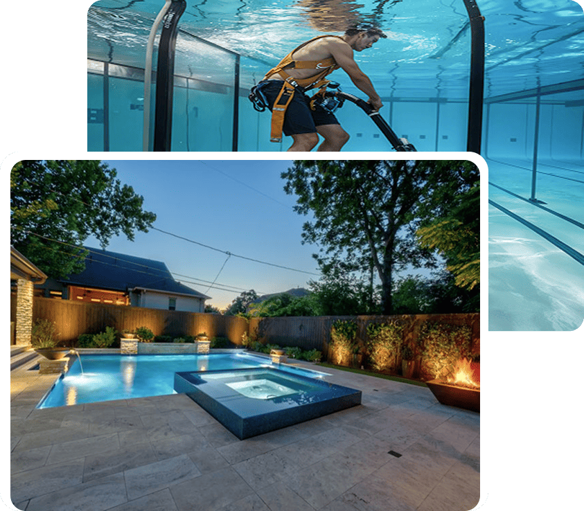 professional pool vacuuming services in Cypress